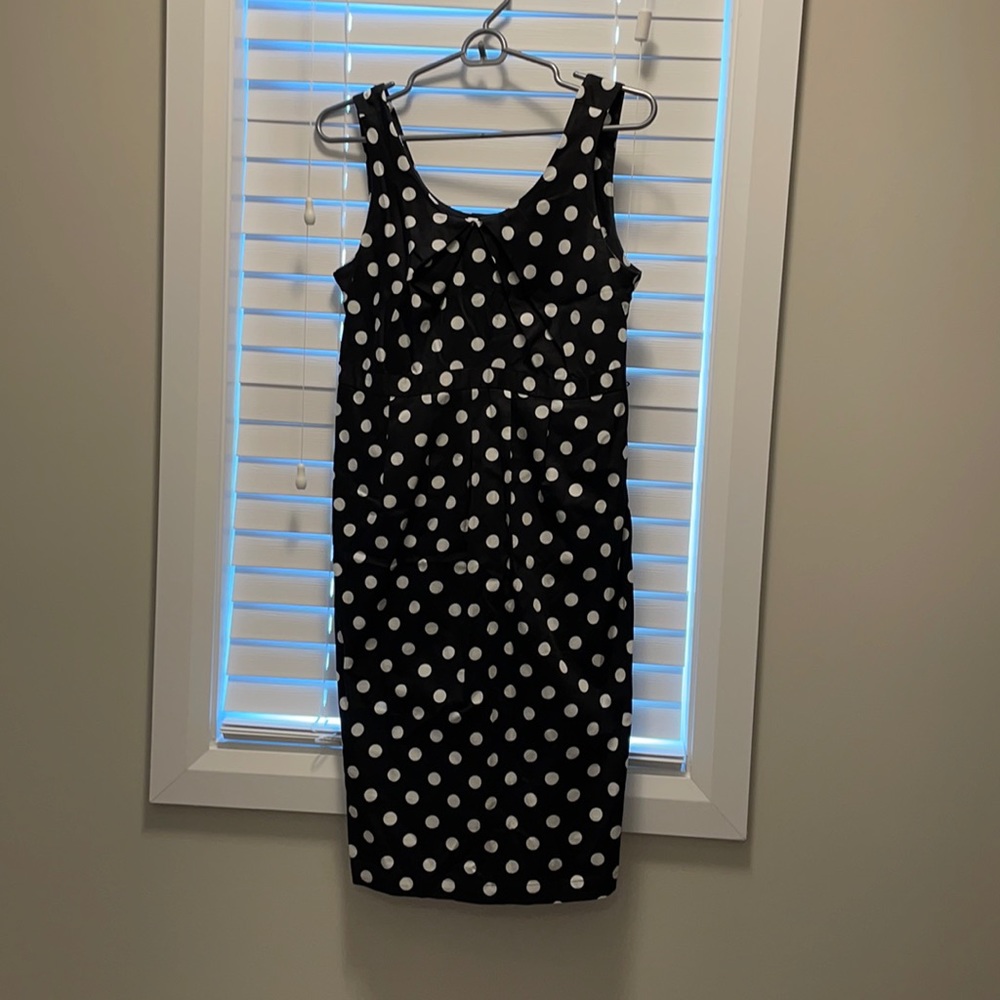 Polka dot maternity dress